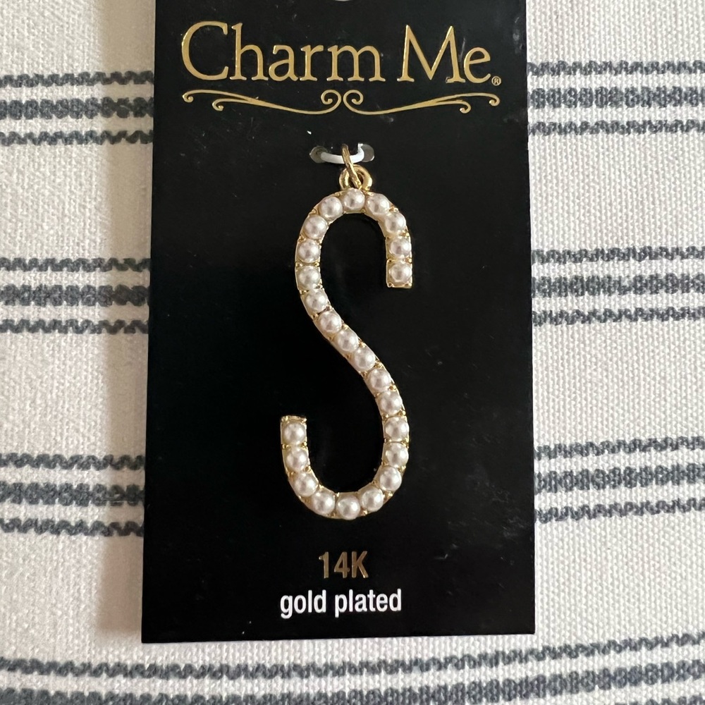 SOLD in Bundle! NEW 14k Gold Plated “S” Charm is Sold!